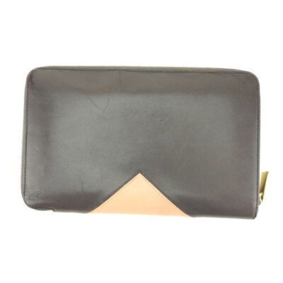 Celine long Wallet pink beige brown leather - Picture 2 of 6